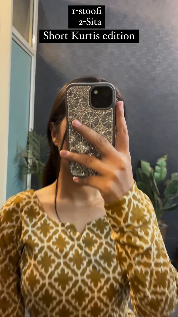 New Edition in Cotton Short Kurtis Full Sleeves