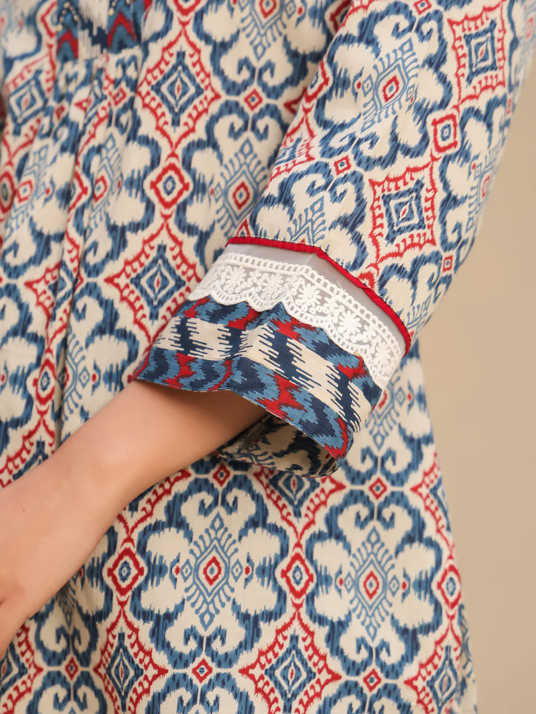 Women Printed Cotton Short Kurti